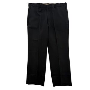 Vintage Sears Sportswear Pants‎ Mens 38x30 FlexSlax Perma-Prest Dress Black 28"